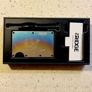 The Ridge Titanium Burnt 財布 Burnt Titanium Wallet - Sleek & Durable | The Ridge